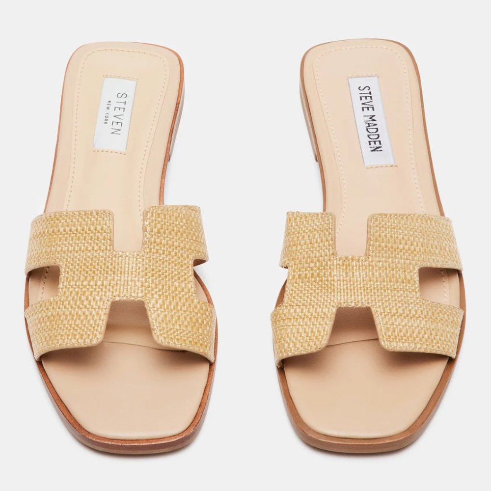 NTW Steve Madden Women's Hadyn Raffia Sandal
